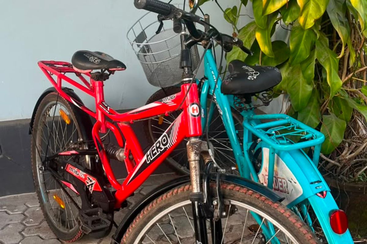 Bicycles available for exploring